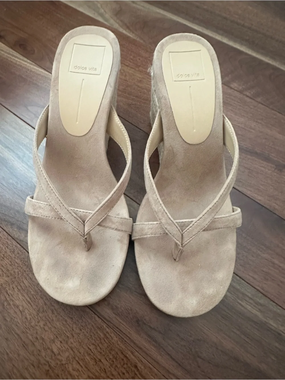 Dolce Vita Helan Espadrille Wedges in Camel Suede; Size 8 - Picture 10 of 16